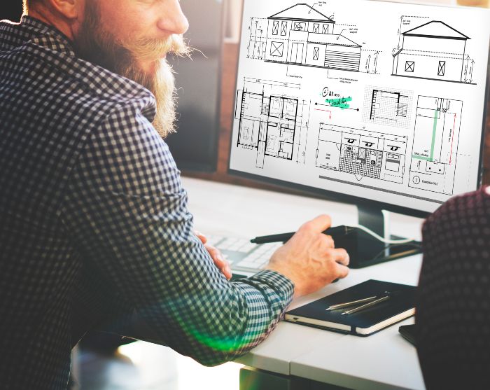 Blueprint Architect Construction Project Sketch Concept