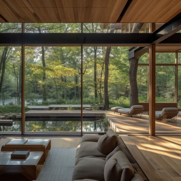 Modern eco friendly house